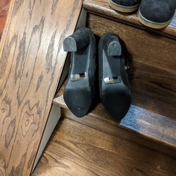 Brand New , never worn, 2 pairs of black Suede Ankle boots SiZE 9 - Picture 7 of 7